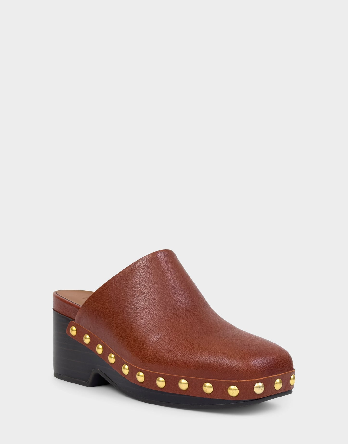 Aerosoles Comfortable Women's Clog In Brown Leather