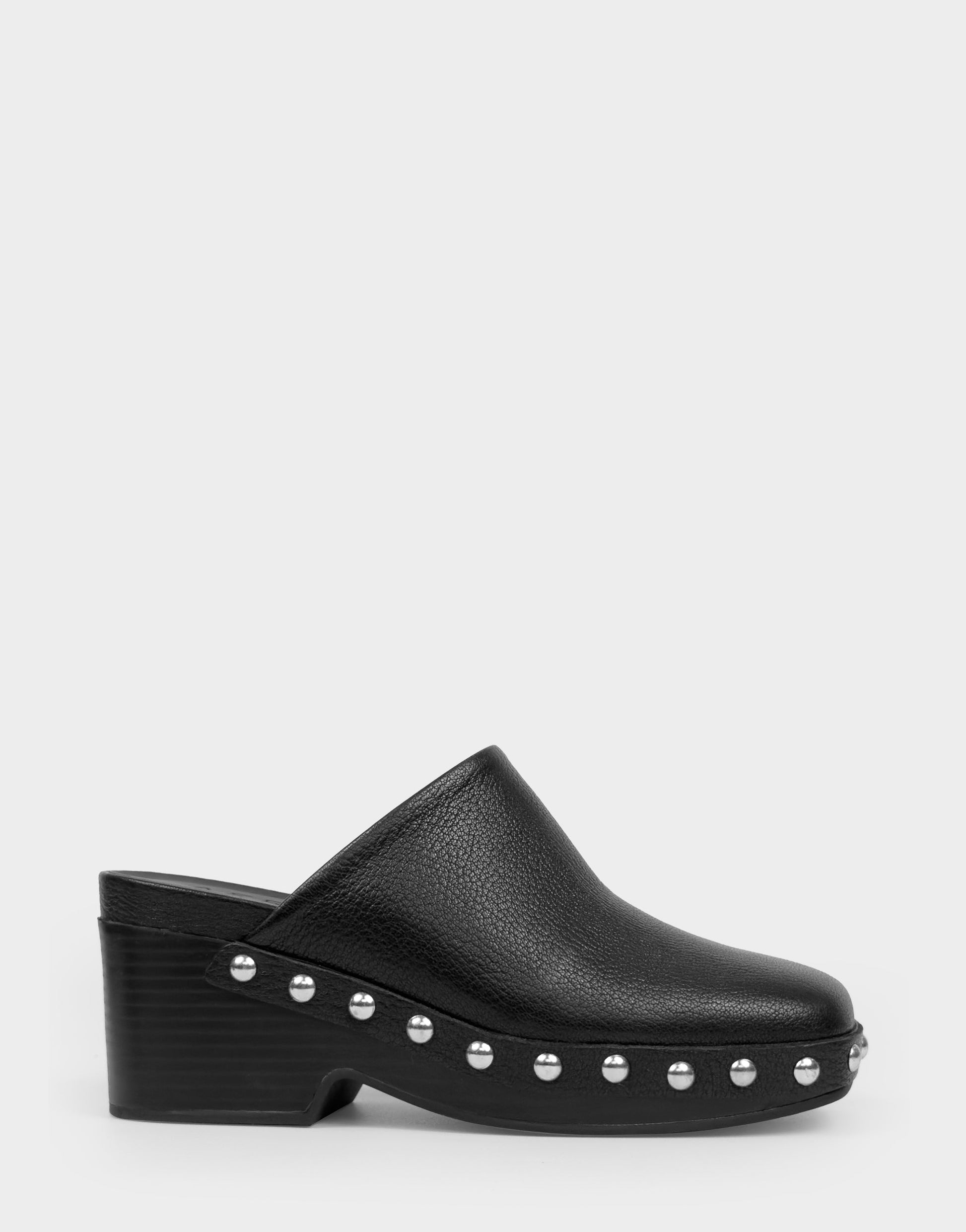 Aerosoles Comfortable Women's Clog In Black Leather
