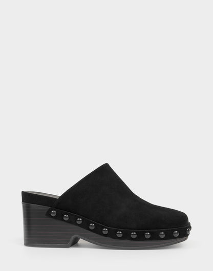 Aerosoles Comfortable Women's Clog In Black Suede