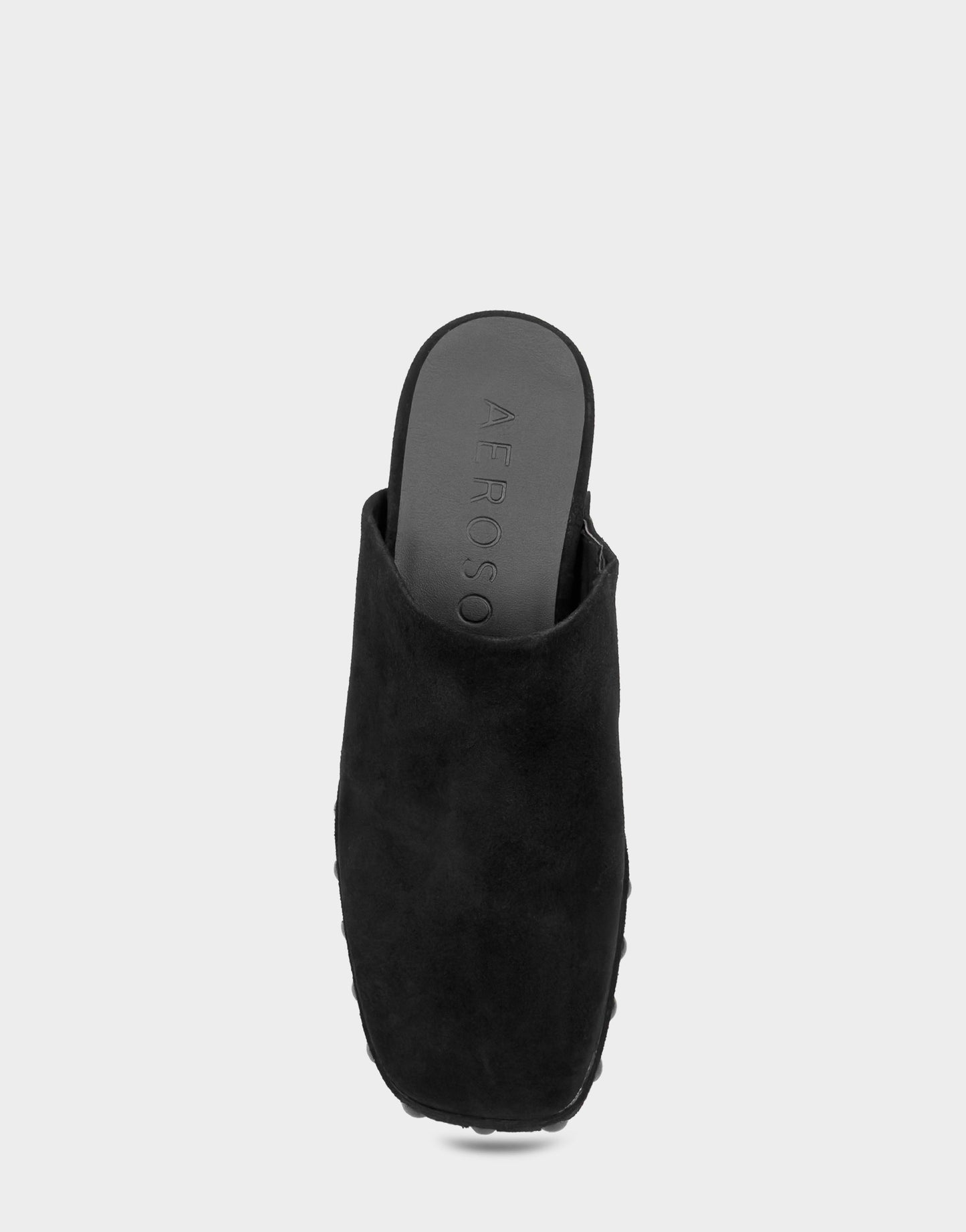 Aerosoles Comfortable Women's Clog In Black Suede