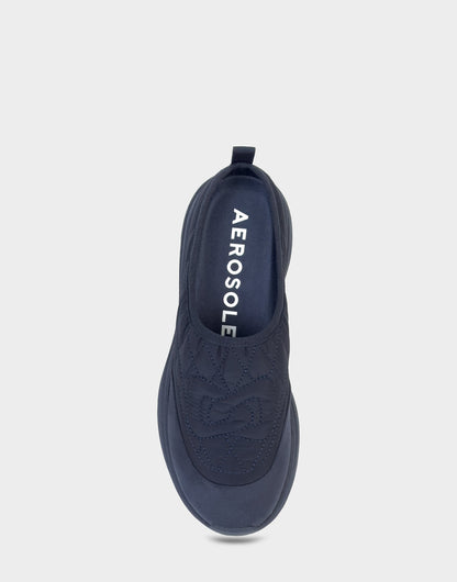 Aerosoles Comfortable Women's Mule Sneaker In Blue Fabric