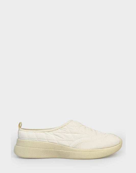 Aerosoles Comfortable Women's Mule Sneaker In Off White Fabric