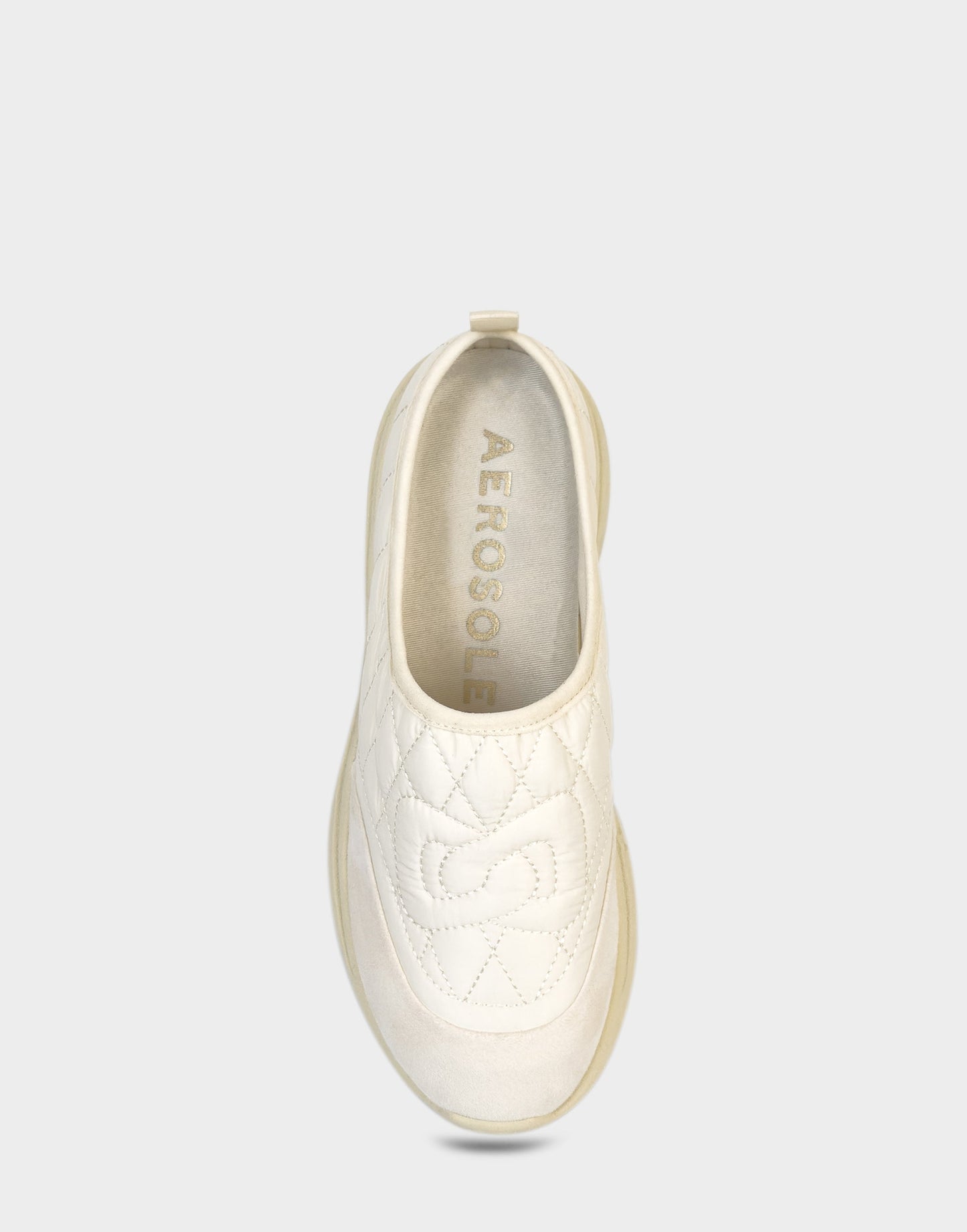 Aerosoles Comfortable Women's Mule Sneaker In Off White Fabric