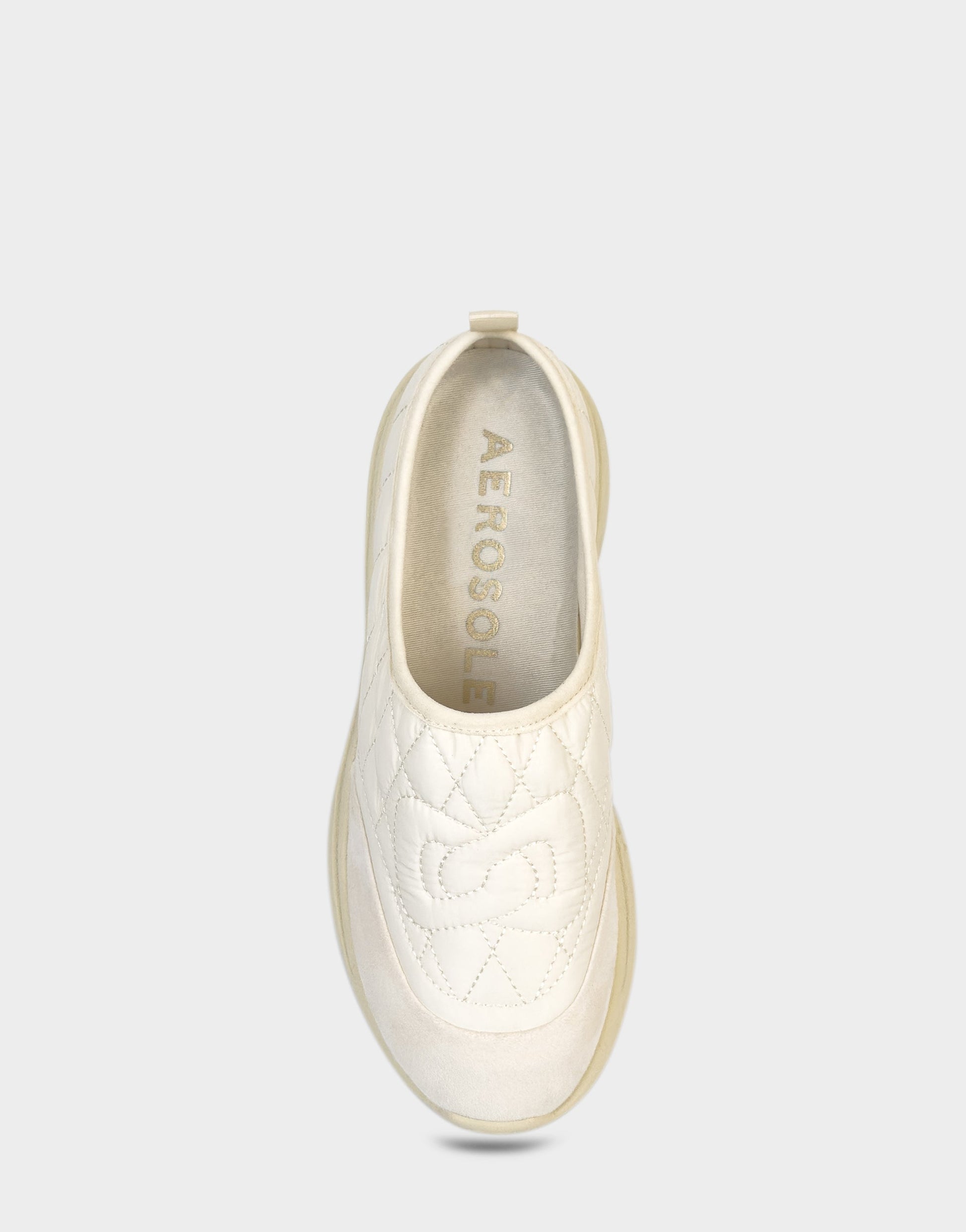 Aerosoles Comfortable Women's Mule Sneaker In Off White Fabric