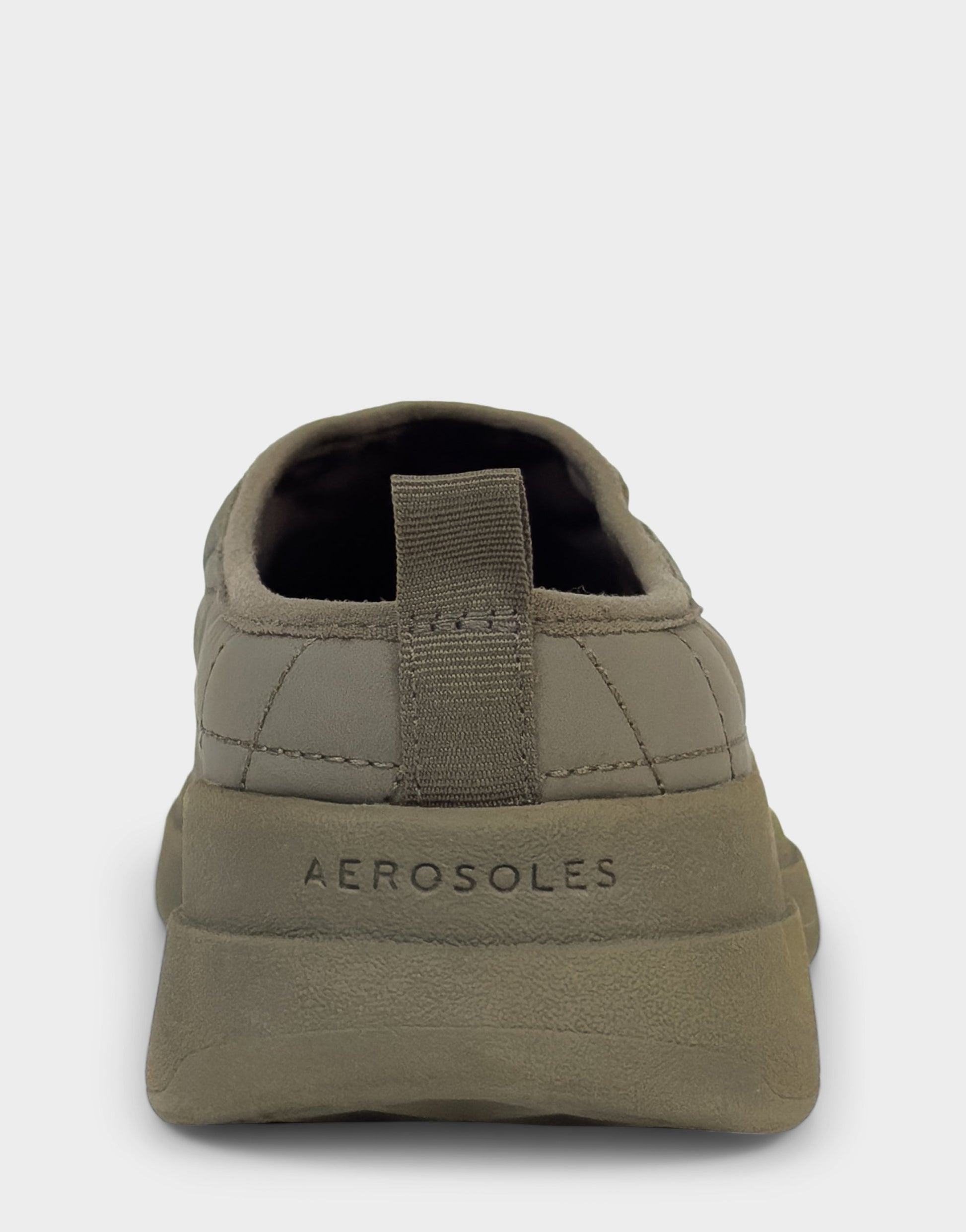 Aerosoles Comfortable Women's Mule Sneaker In Green Fabric