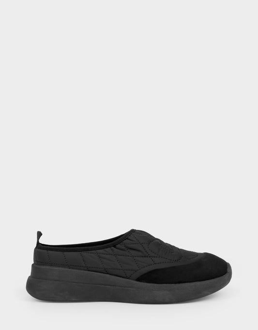 Aerosoles Comfortable Women's Mule Sneaker In Black Fabric