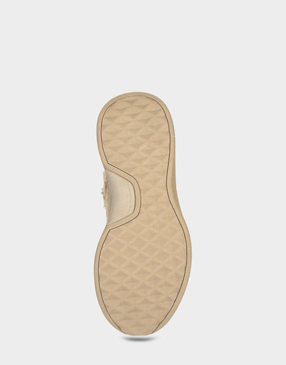 Aerosoles Comfortable Women's Sneaker Mule In Beige Faux Suede