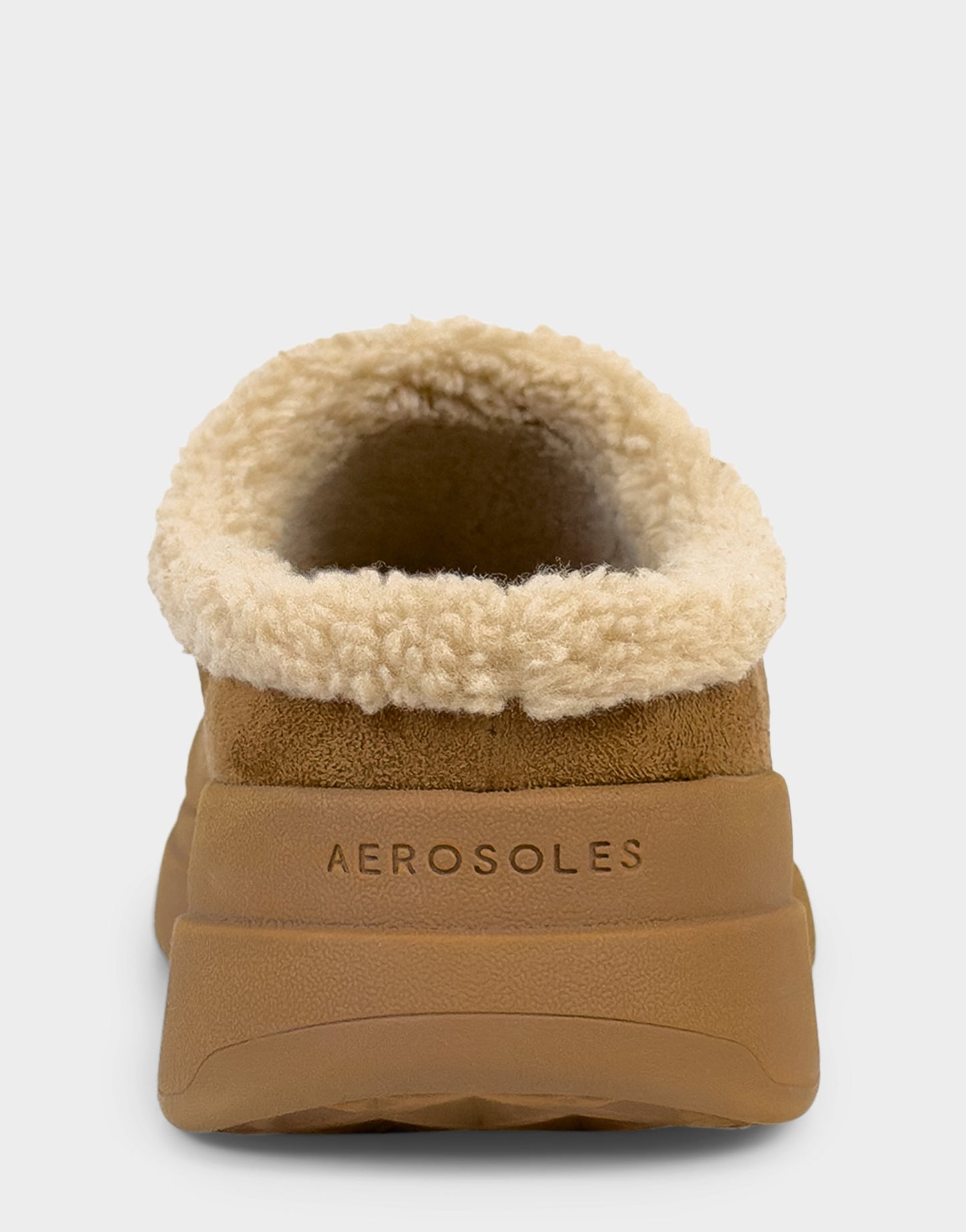 Aerosoles Comfortable Women's Sneaker Mule In Brown Faux Suede