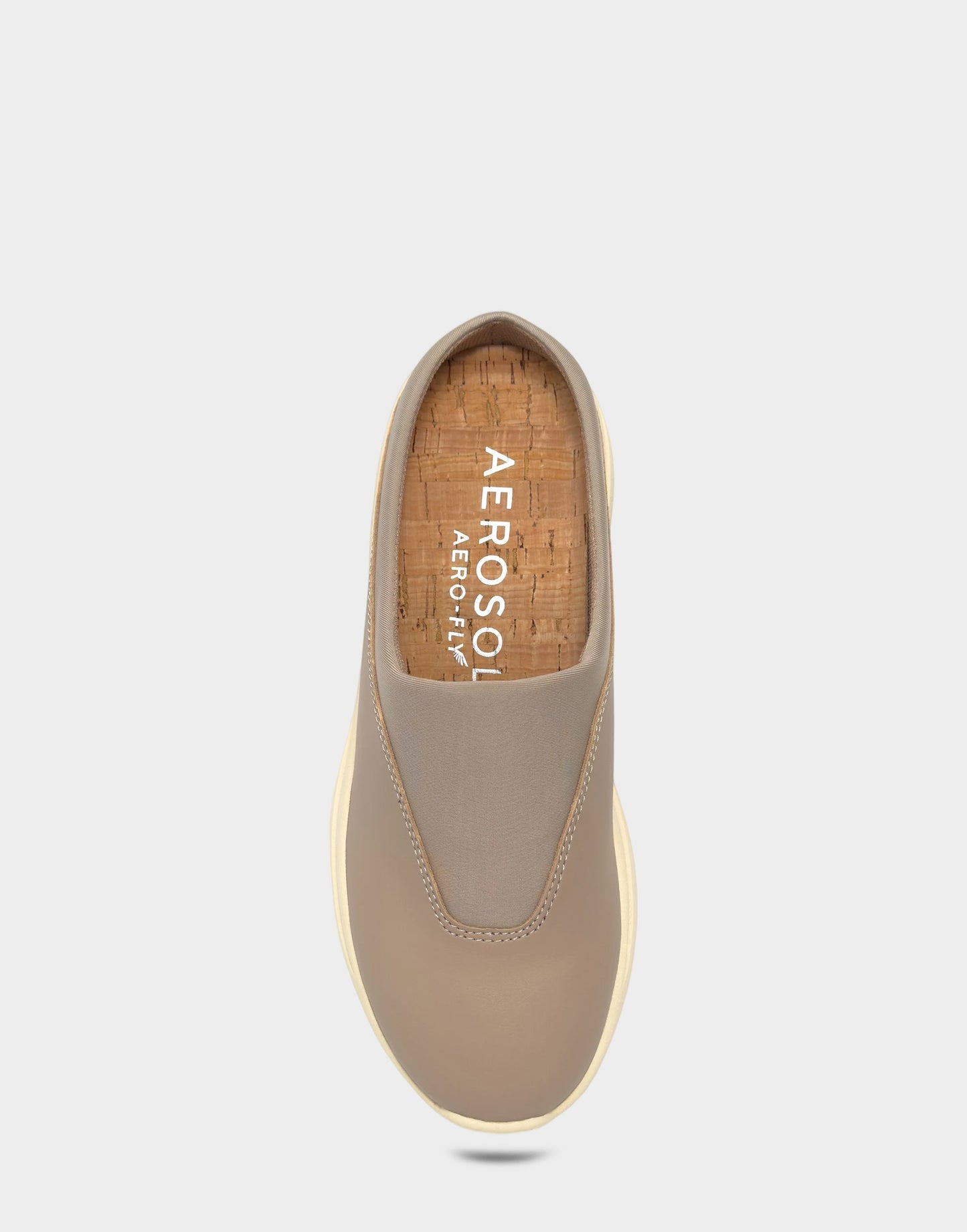 Aerosoles Comfortable Women's Mule in Natural Faux Leather/neoprene