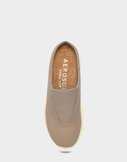 Aerosoles Comfortable Women's Mule in Natural Faux Leather/neoprene