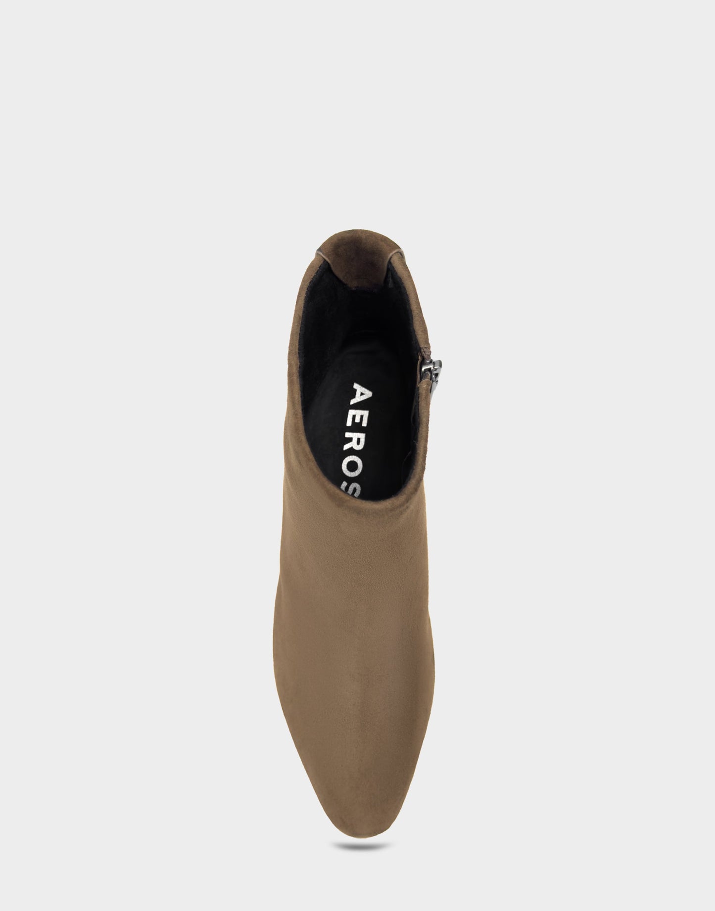 Aerosoles Comfortable Women's Mid Block Heel Bootie In Brown Suede
