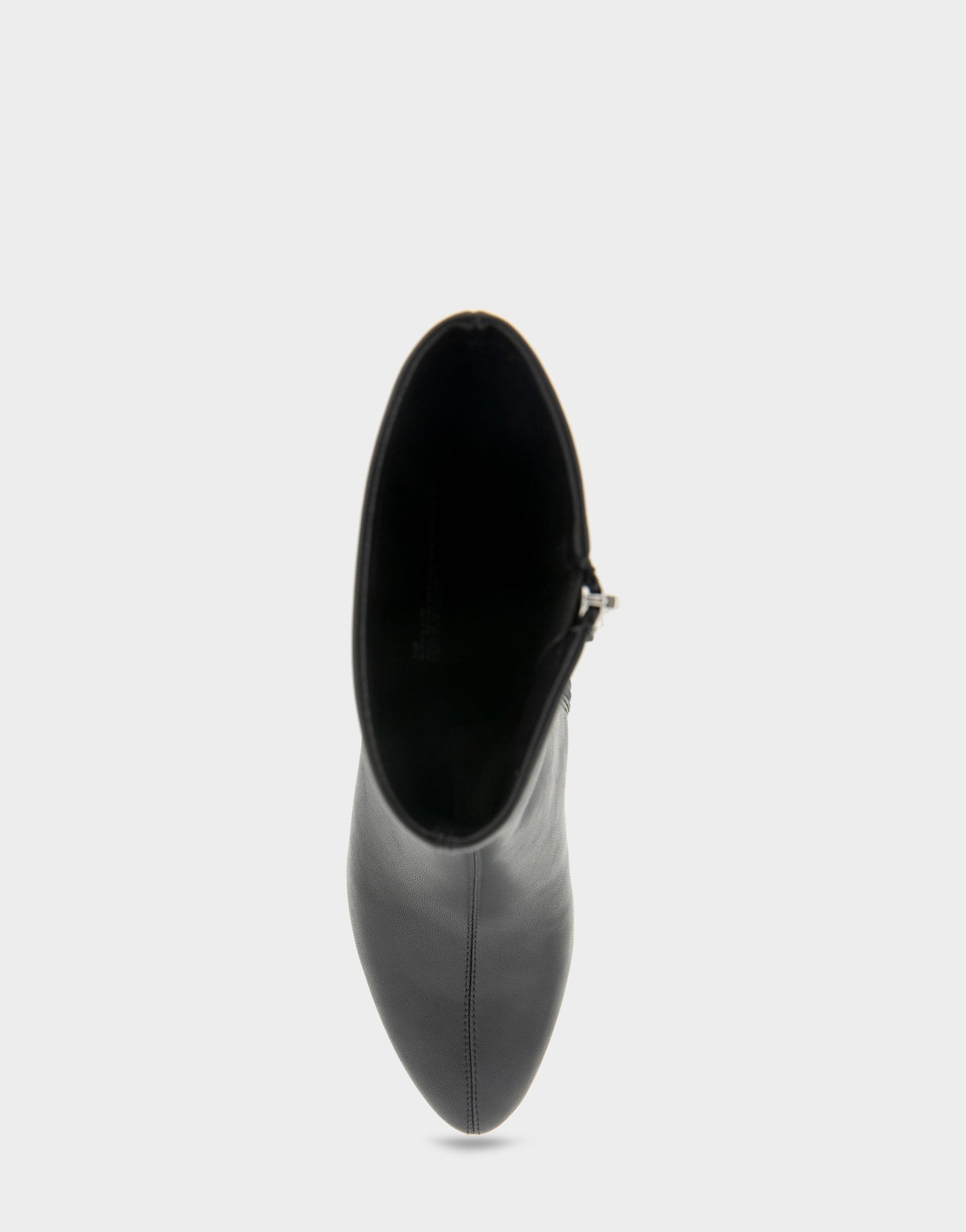 Aerosoles Comfortable Women's Mid Block Heel Bootie In Black Faux Leather