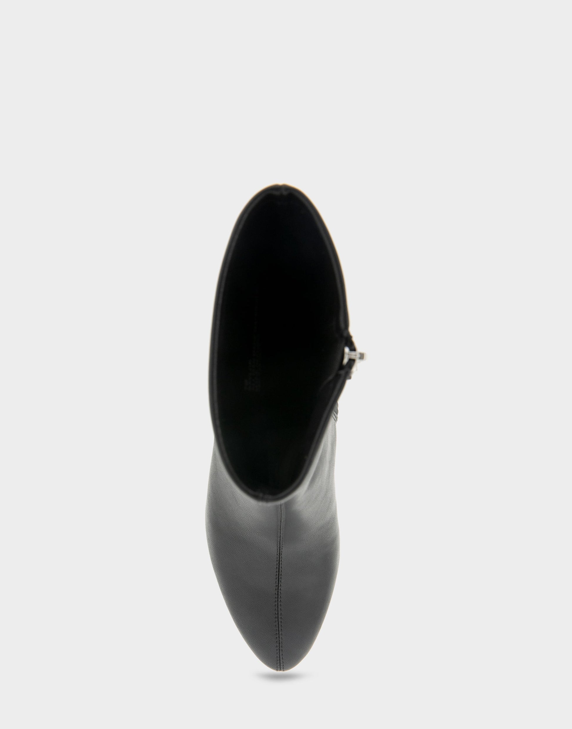Aerosoles Comfortable Women's Mid Block Heel Bootie In Black Faux Leather