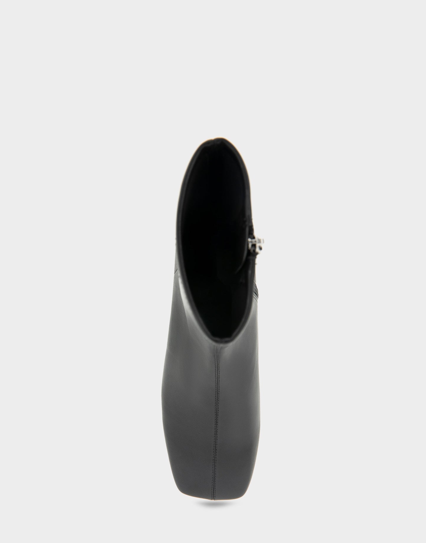 Aerosoles Comfortable Women's Low Block Heel Bootie In Black Faux Leather