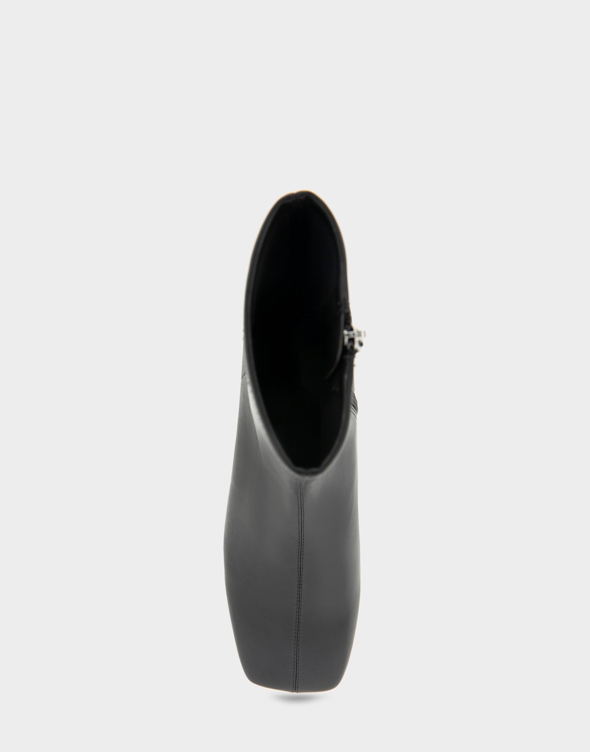Aerosoles Comfortable Women's Low Block Heel Bootie In Black Faux Leather