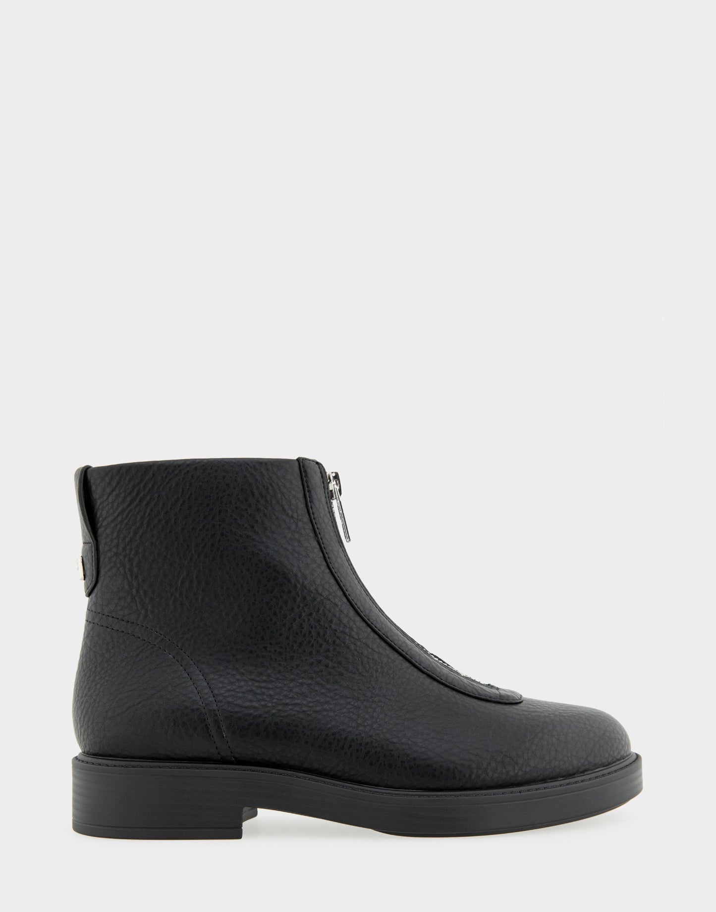 Aerosoles Comfortable Women's Low Block Heel Bootie In Black Faux Nubuck