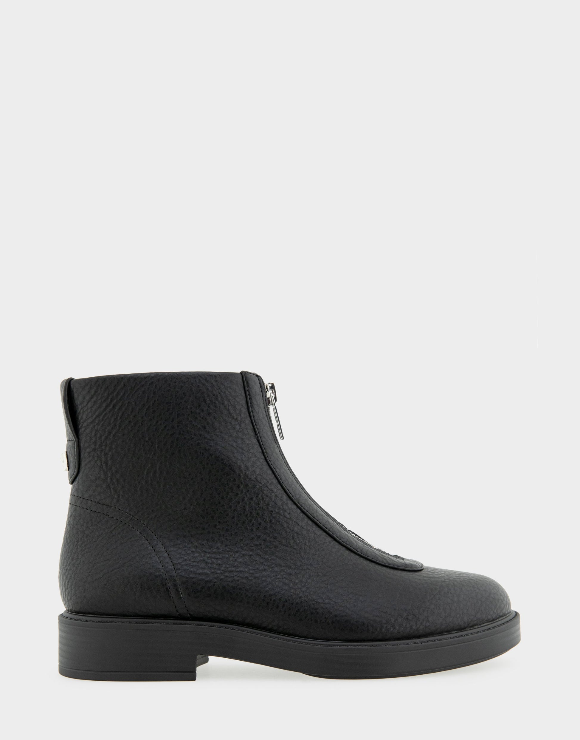 Aerosoles Comfortable Women's Low Block Heel Bootie In Black Faux Nubuck