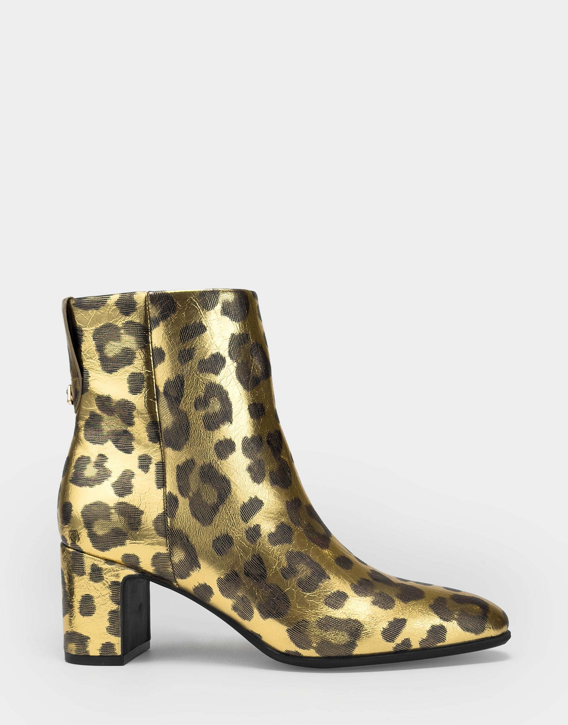 Aerosoles Comfortable Women's Mid Block Heel Bootie In Animal Print Faux Leather
