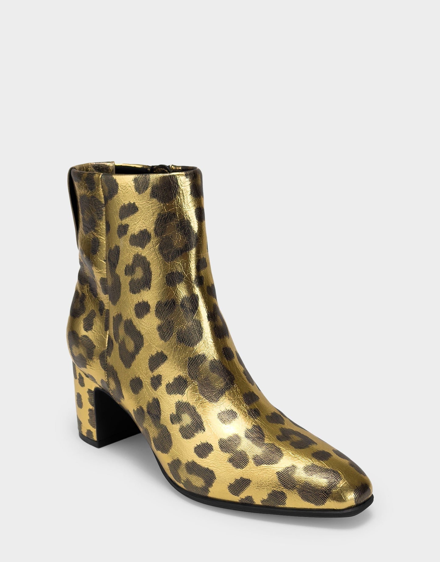 Aerosoles Comfortable Women's Mid Block Heel Bootie In Animal Print Faux Leather
