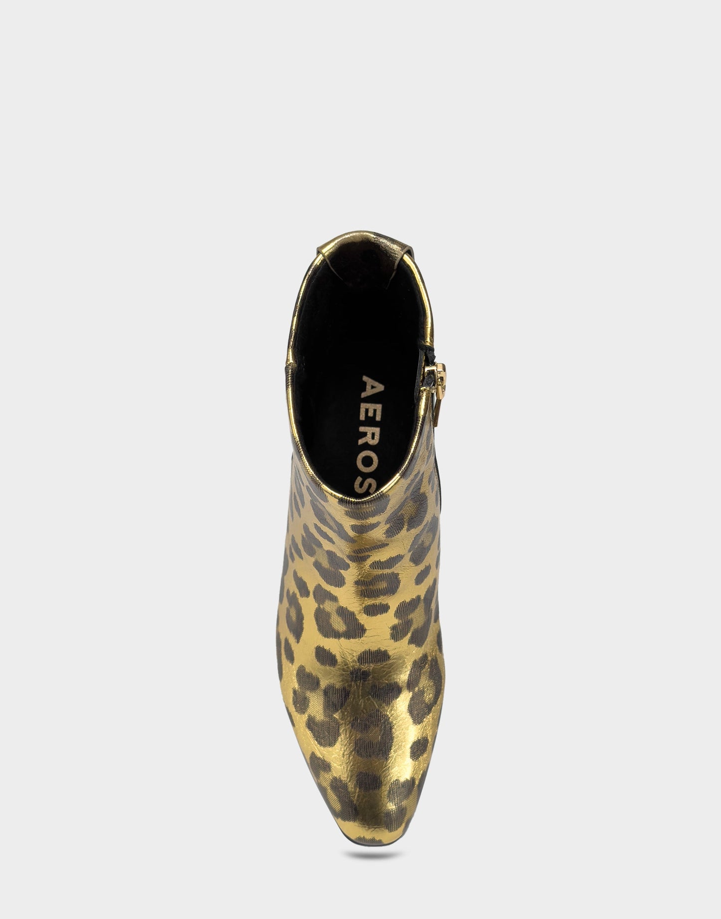 Aerosoles Comfortable Women's Mid Block Heel Bootie In Animal Print Faux Leather
