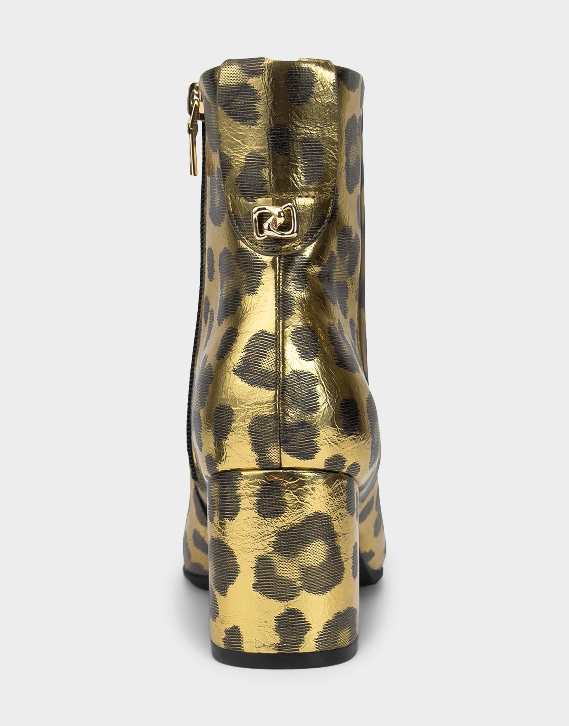 Aerosoles Comfortable Women's Mid Block Heel Bootie In Animal Print Faux Leather