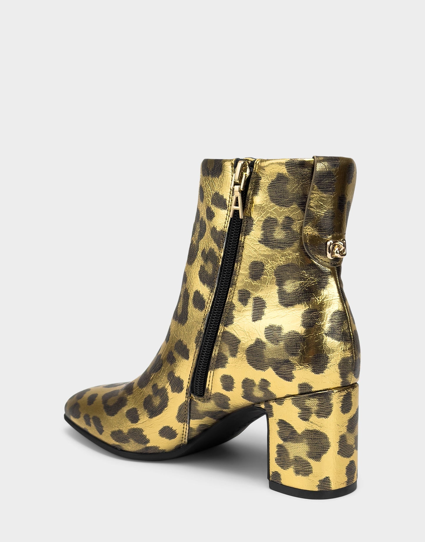 Aerosoles Comfortable Women's Mid Block Heel Bootie In Animal Print Faux Leather