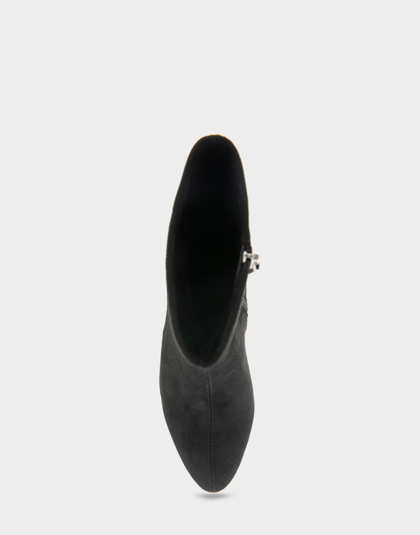 Aerosoles Comfortable Women's Mid Block Heel Bootie In Black Faux Suede
