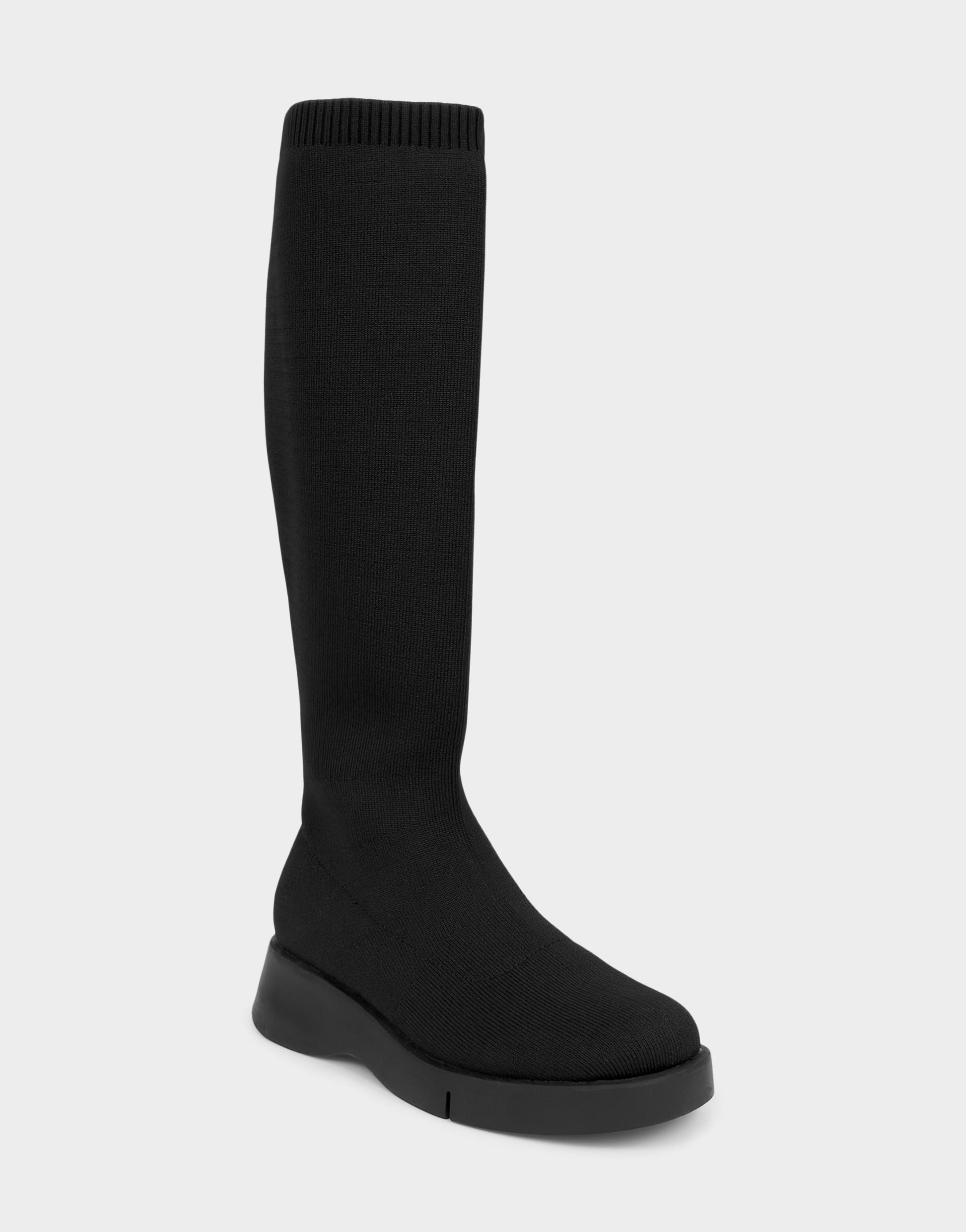 Aerosoles Comfortable Women's Flatform Boot In Black Fabric