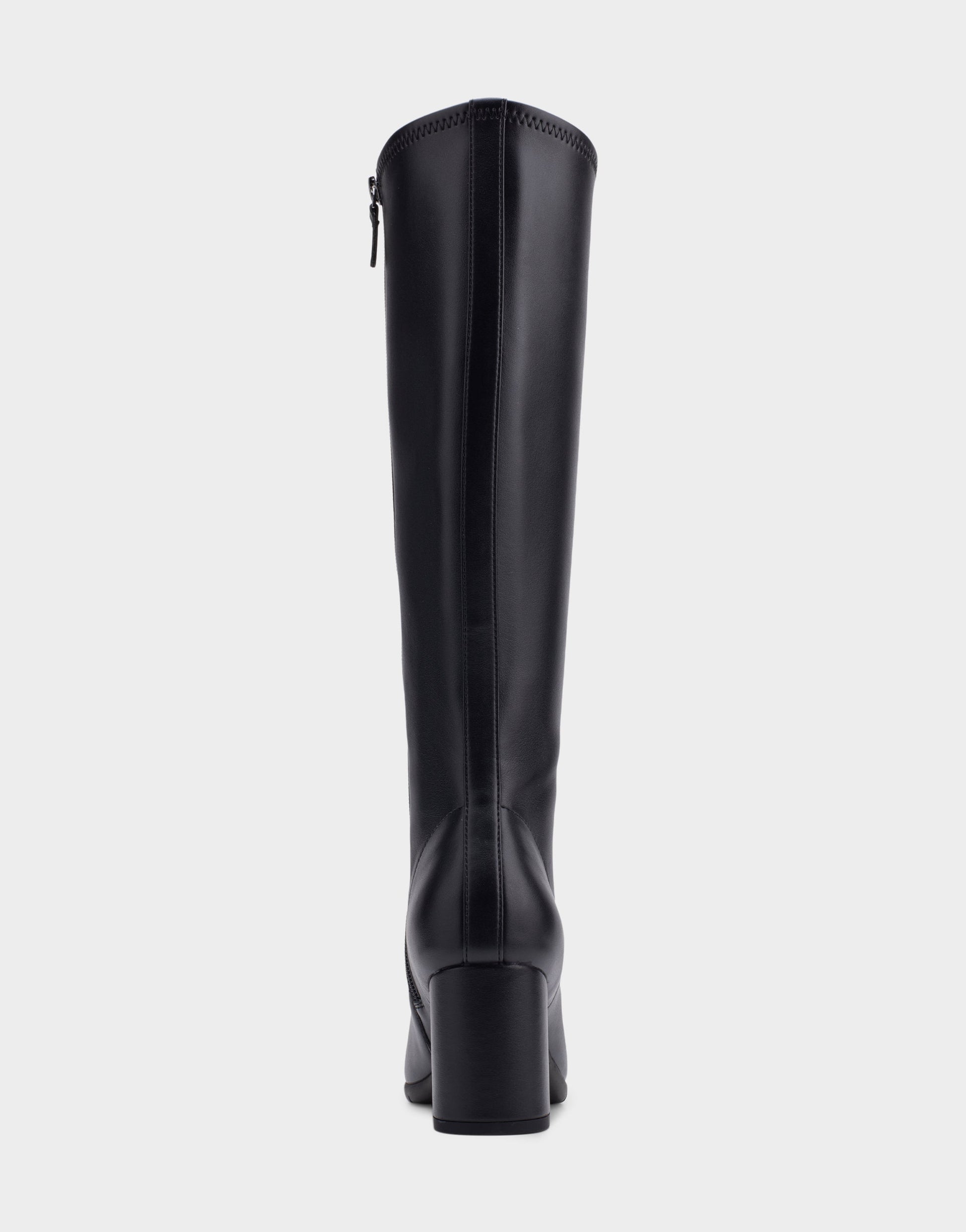 Aerosoles Comfortable Women's Tall Shaft Boot in Black Faux Leather