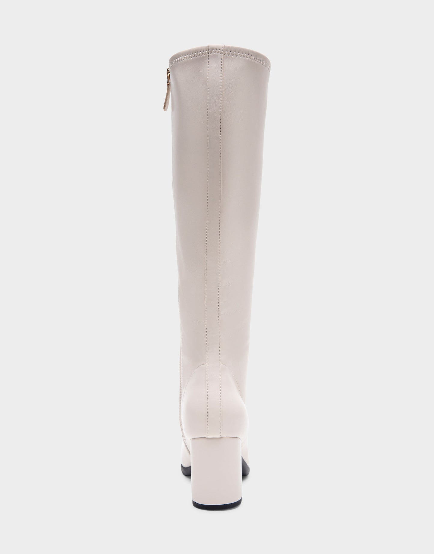 Aerosoles Comfortable Women's Tall Shaft Boot in Eggnog Stretch Faux Leather