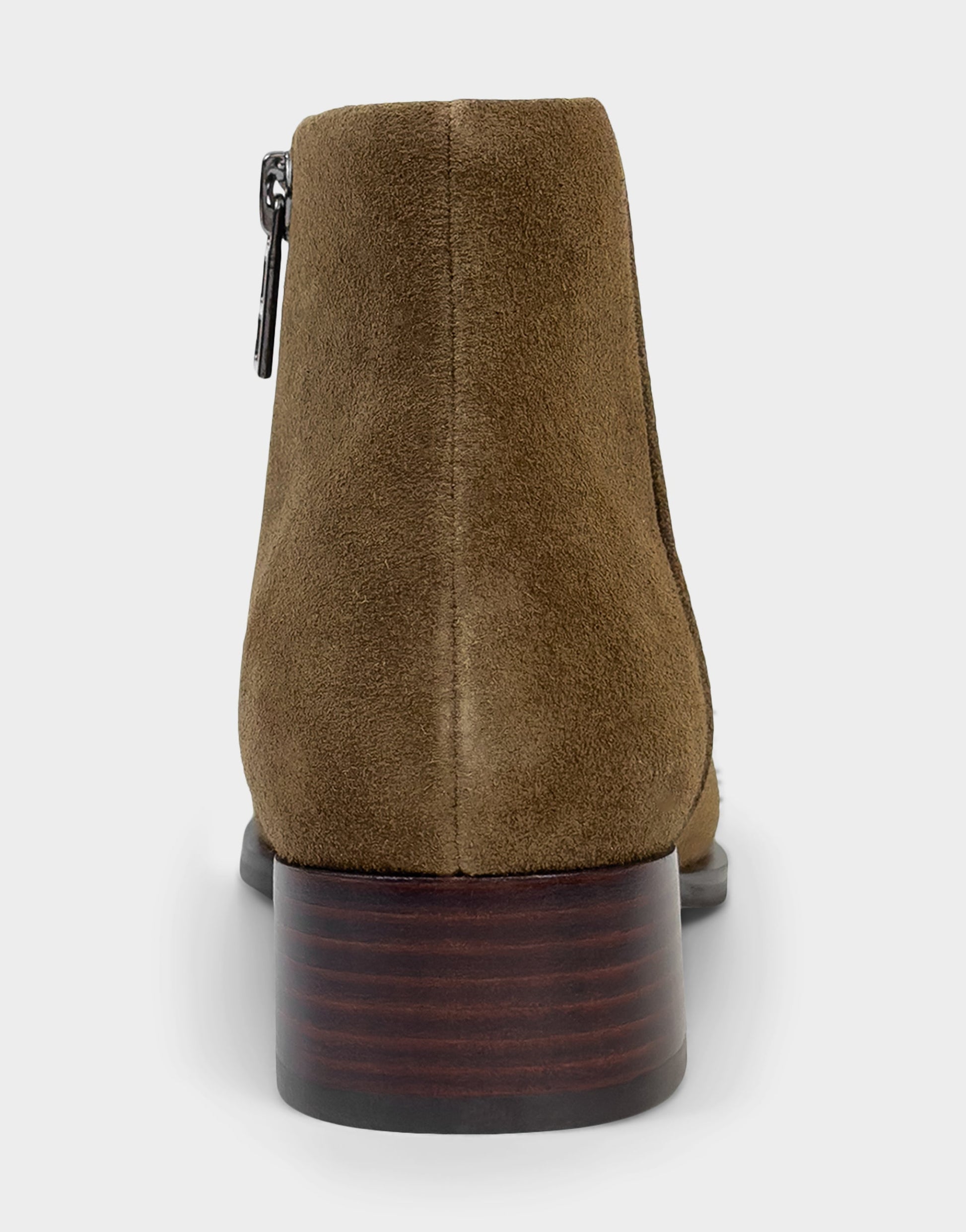 Aerosoles Comfortable Women's Mid Block Heel Bootie In Brown Suede
