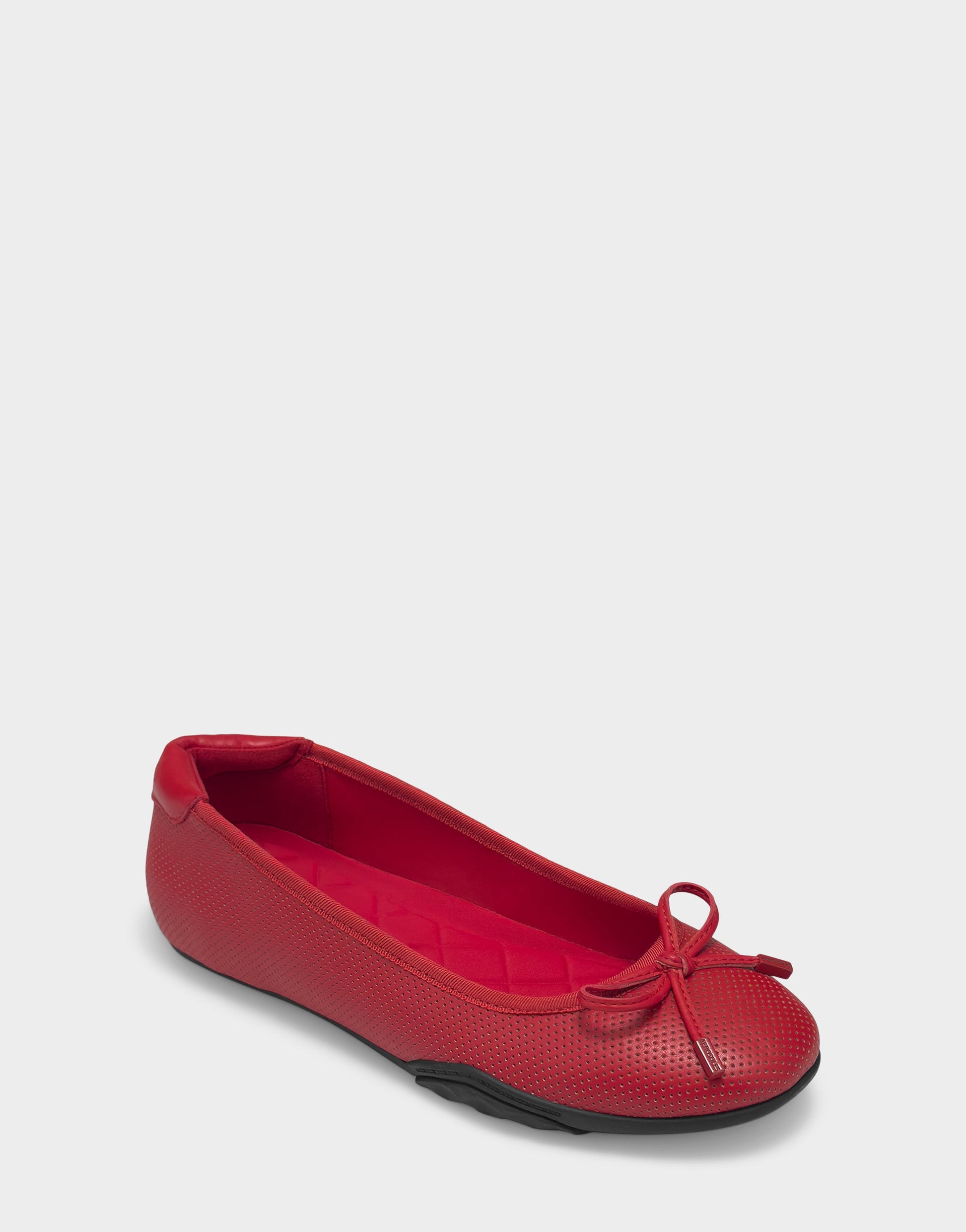 Aerosoles Comfortable Women's Sneakerina Flat In Red Faux Leather