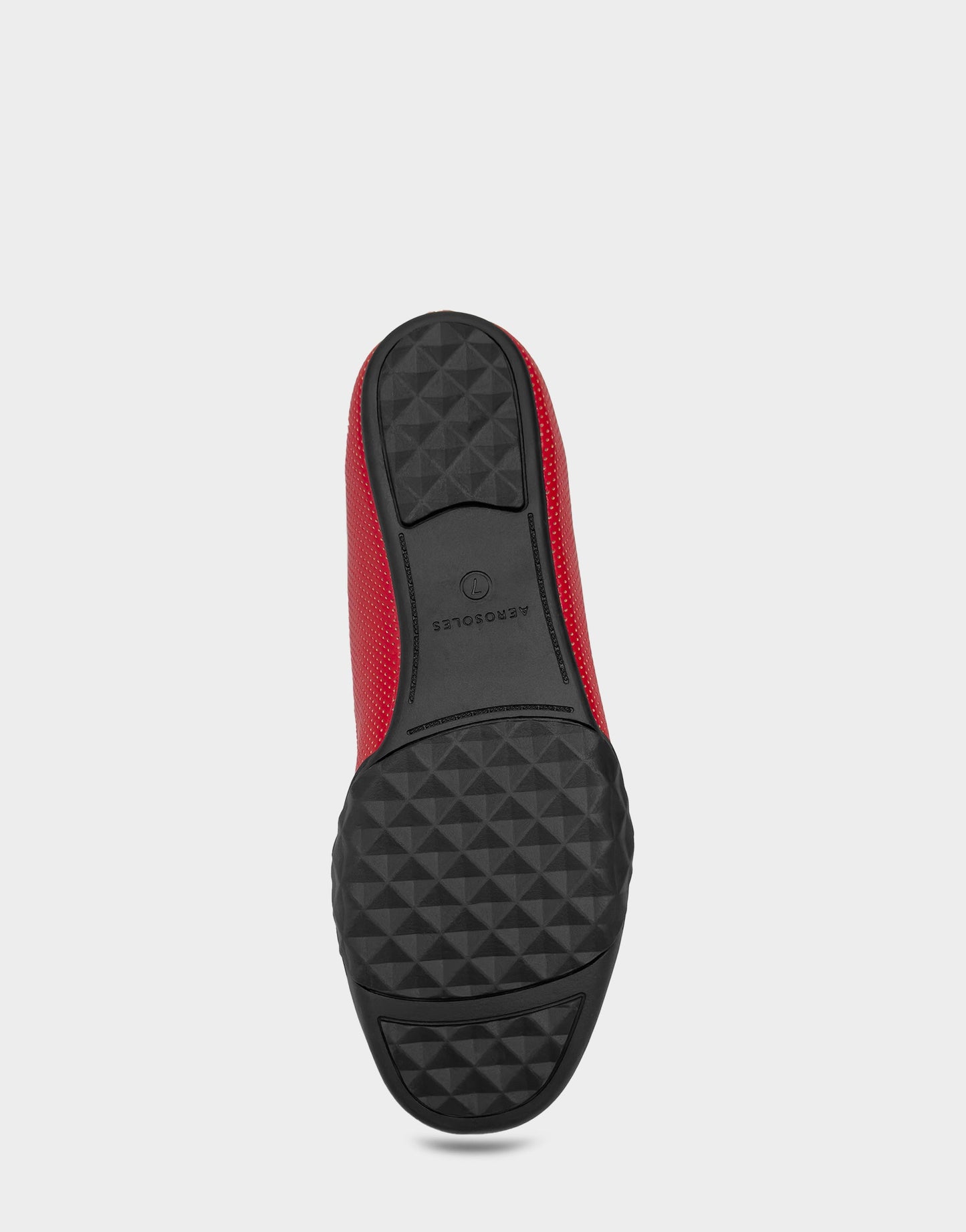 Aerosoles Comfortable Women's Sneakerina Flat In Red Faux Leather