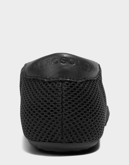Aerosoles Comfortable Women's Sneakerina in Black Mesh