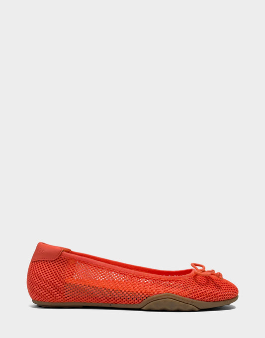 Aerosoles Comfortable Women's Sneakerina in Orange Mesh