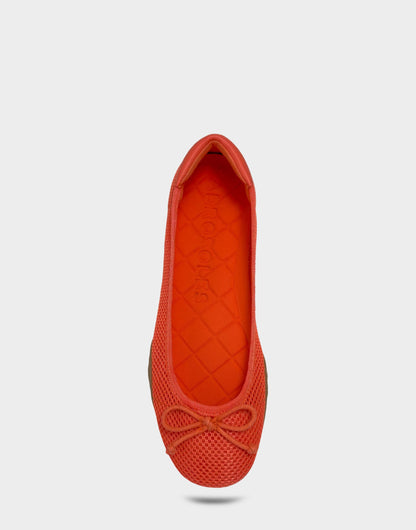 Aerosoles Comfortable Women's Sneakerina in Orange Mesh
