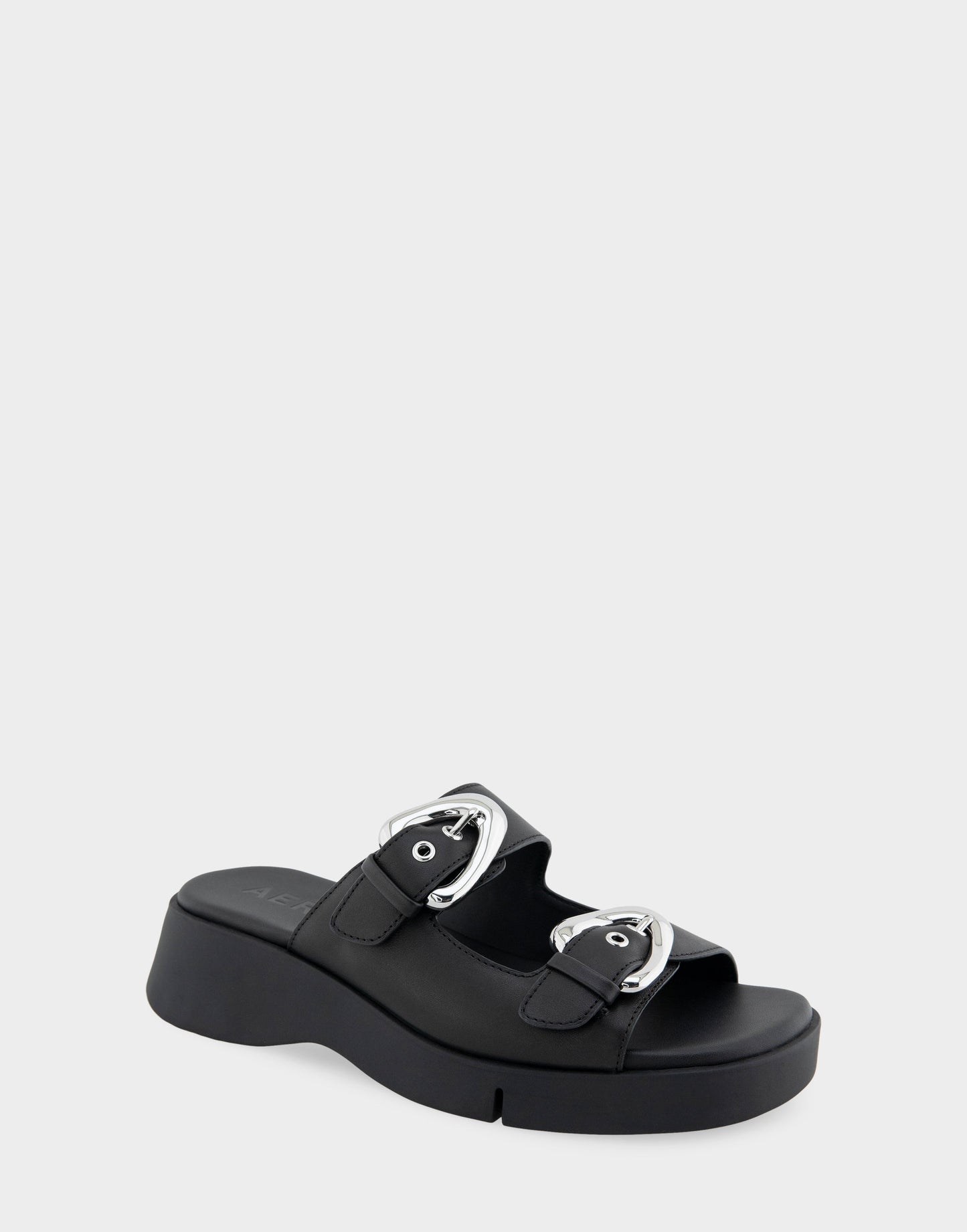 Aerosoles Comfortable Women's Walking Sandal in Black Leather